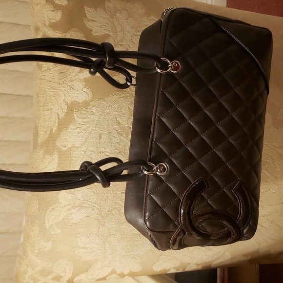 Chanel Cambon Bowling  Shoulder Bag Brown....like new - Picture 9 of 10